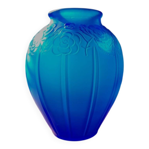 Vases art déco en persglas - bleu