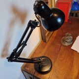 Black vintage articulated desk lamp