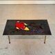 Vintage ceramic coffee table signed Denisco – 1960s/70s
