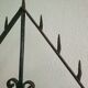 Antique church candlestick in wrought iron – 19th century