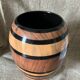 Ceramic vase wood effect