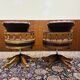 Ensemble de chaises de bureau Chesterfield Captain anglaises rouges