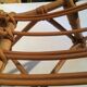 Vintage rattan basket armchair for children