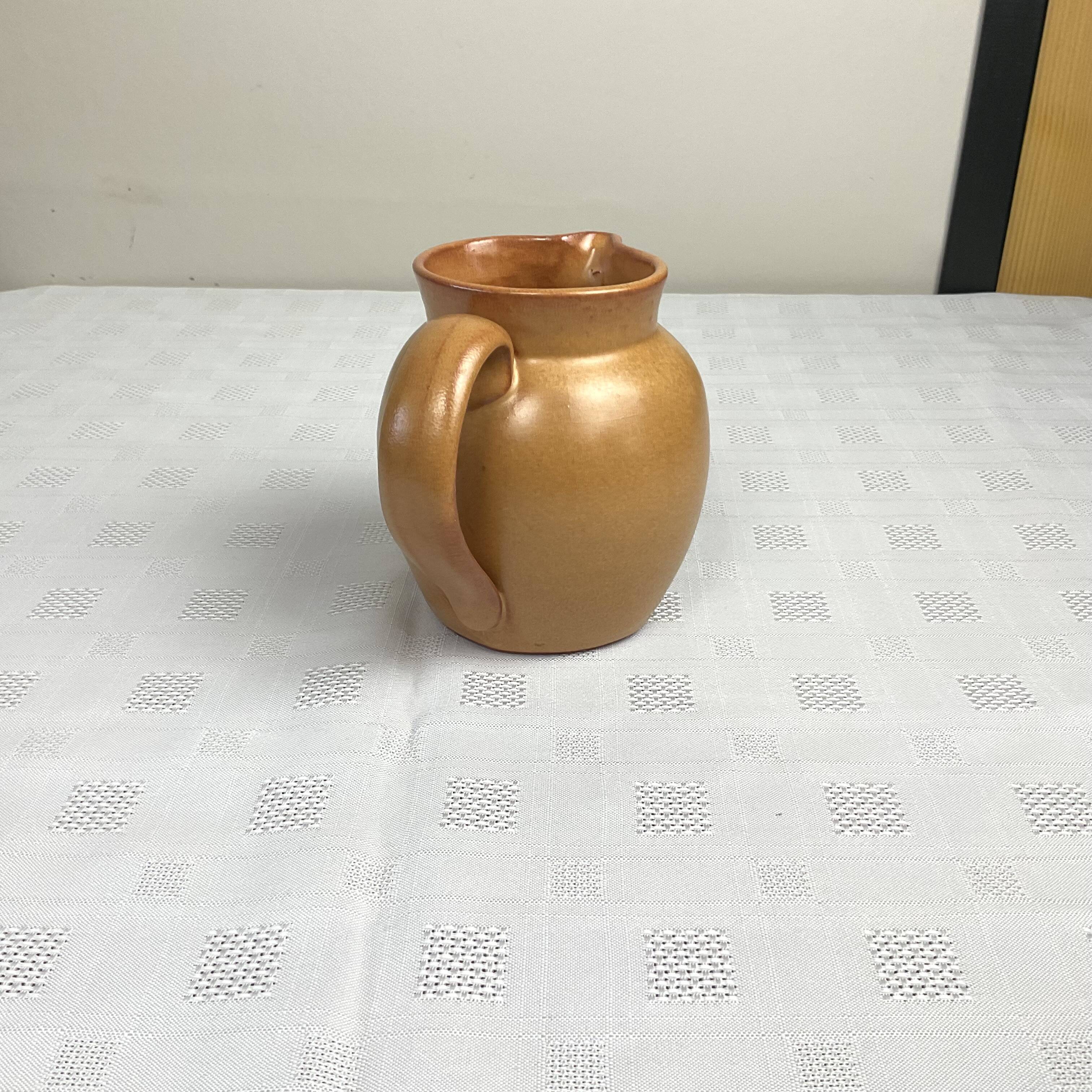 Caramel beige artisanal carafe