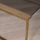 Vintage 1960s italian design brass and glass coffee table