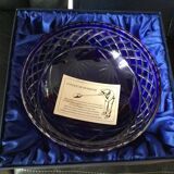Coupe en cristal bleu de Lorraine Saint Nicolas