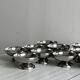 12 stainless steel footed bowls, Letang Remy style