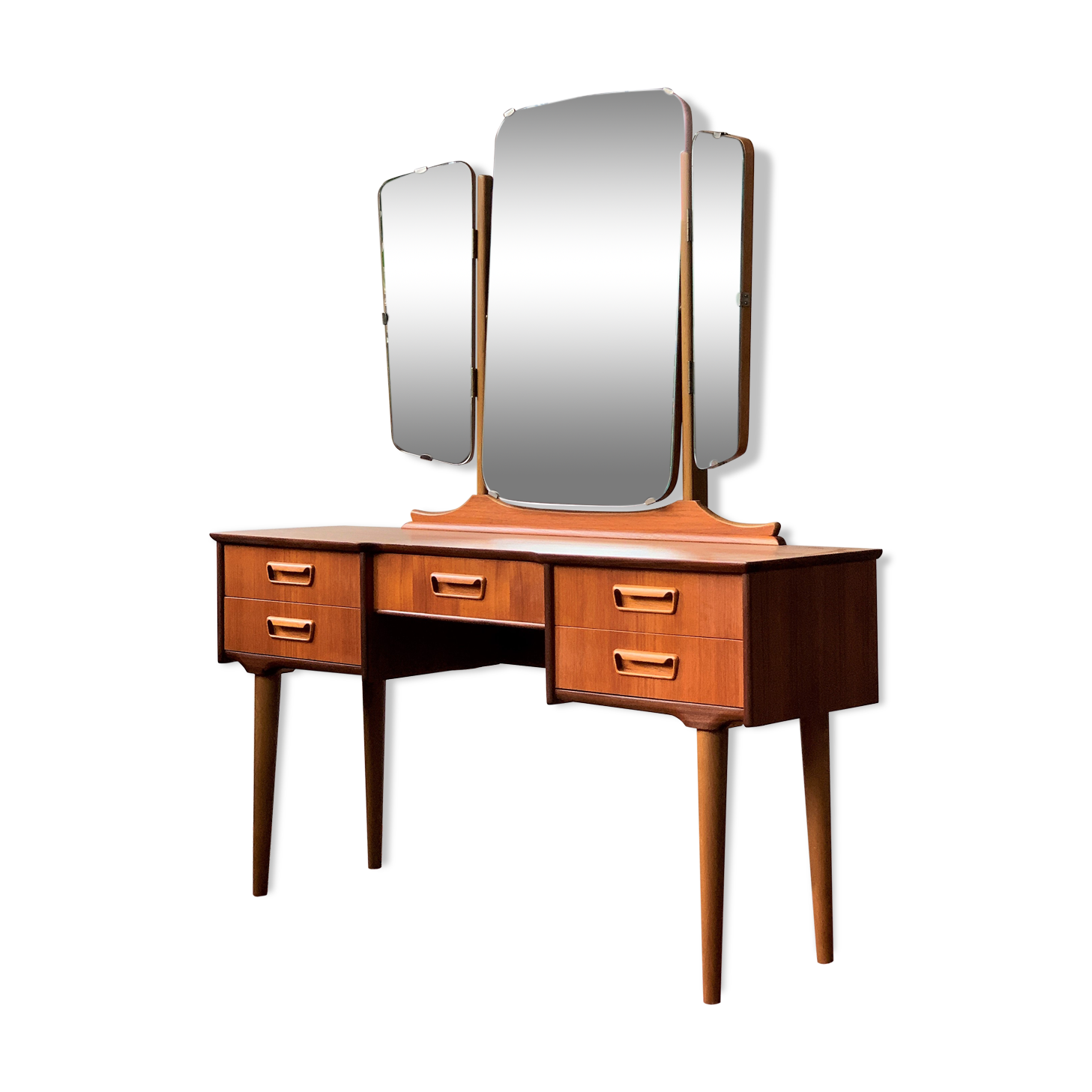 Coiffeuse avec chaise de style Art Déco, Pologne, milieu du XXe siècle