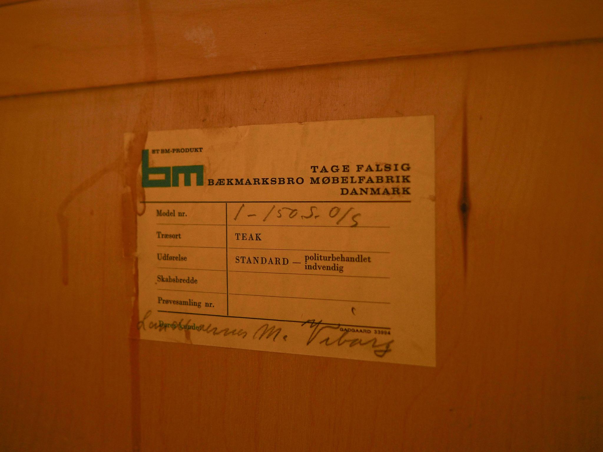 Commode, design danois, années 1970, fabriquée au Danemark