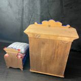Tyrolean Miniature Wardrobe and Bed Set
