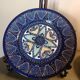 Two HB Quimper faience plates with pearl/embroidery decoration.