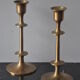 Pair of vintage Scandinavian brass candle holders