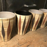 Lot 4 vintage ceramic cups germany