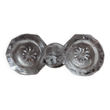 Salière double en cristal