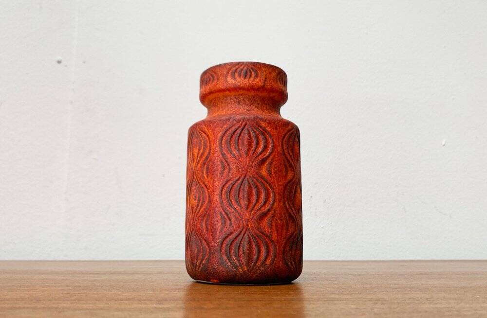 West German pottery vase WGP from the mid-century by Scheurich, 1960s.