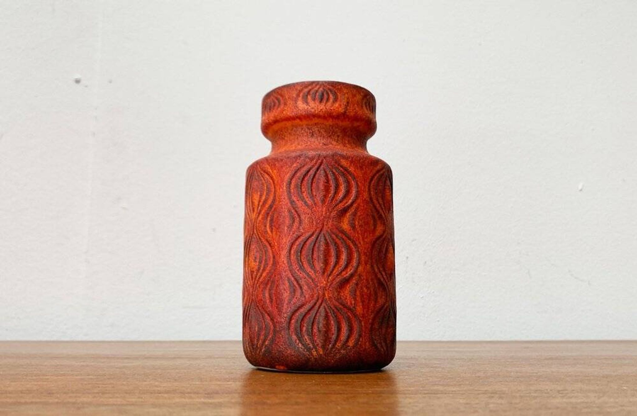 West German pottery vase WGP from the mid-century by Scheurich, 1960s.