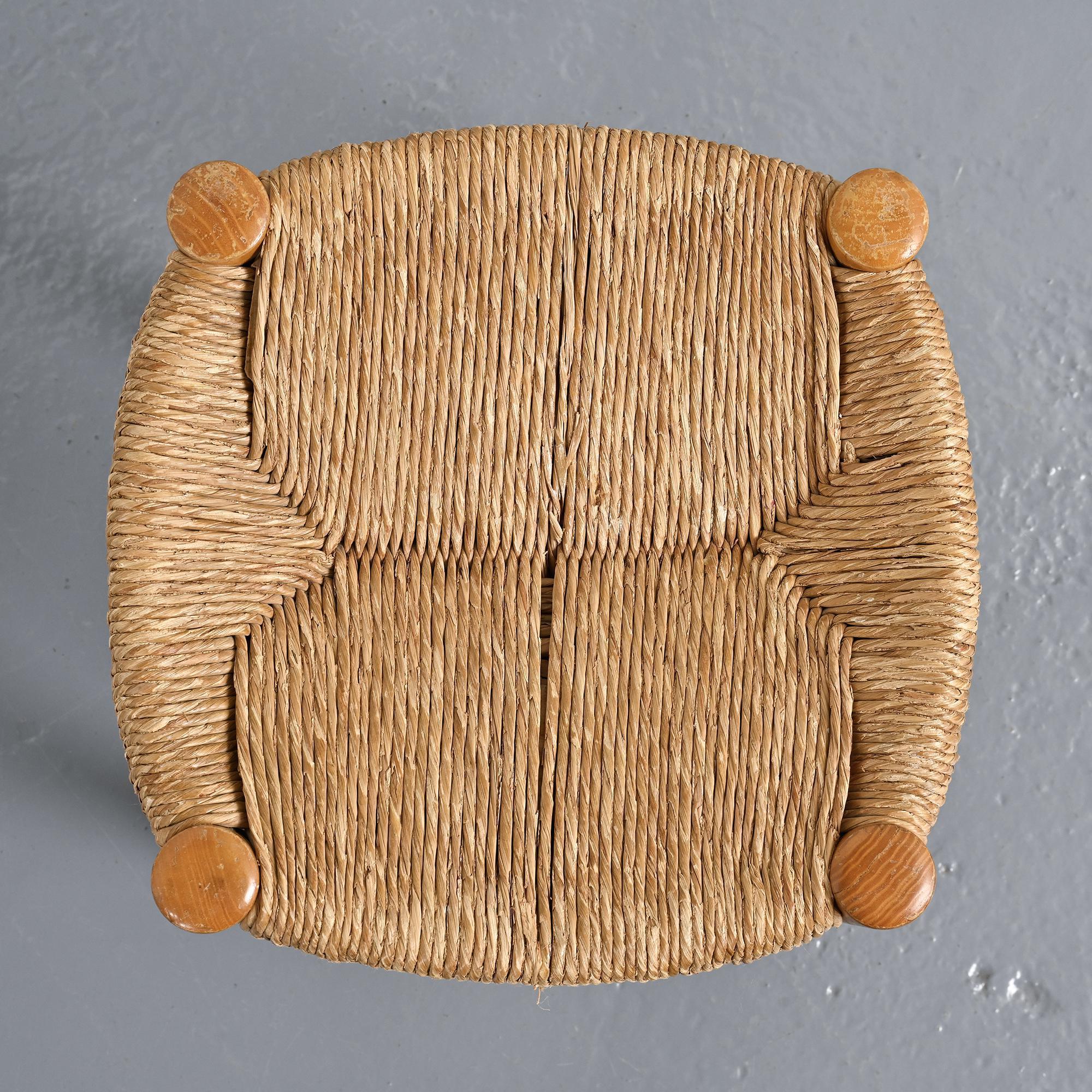 Early Méribel stool by Charlotte Perriand, circa 1955