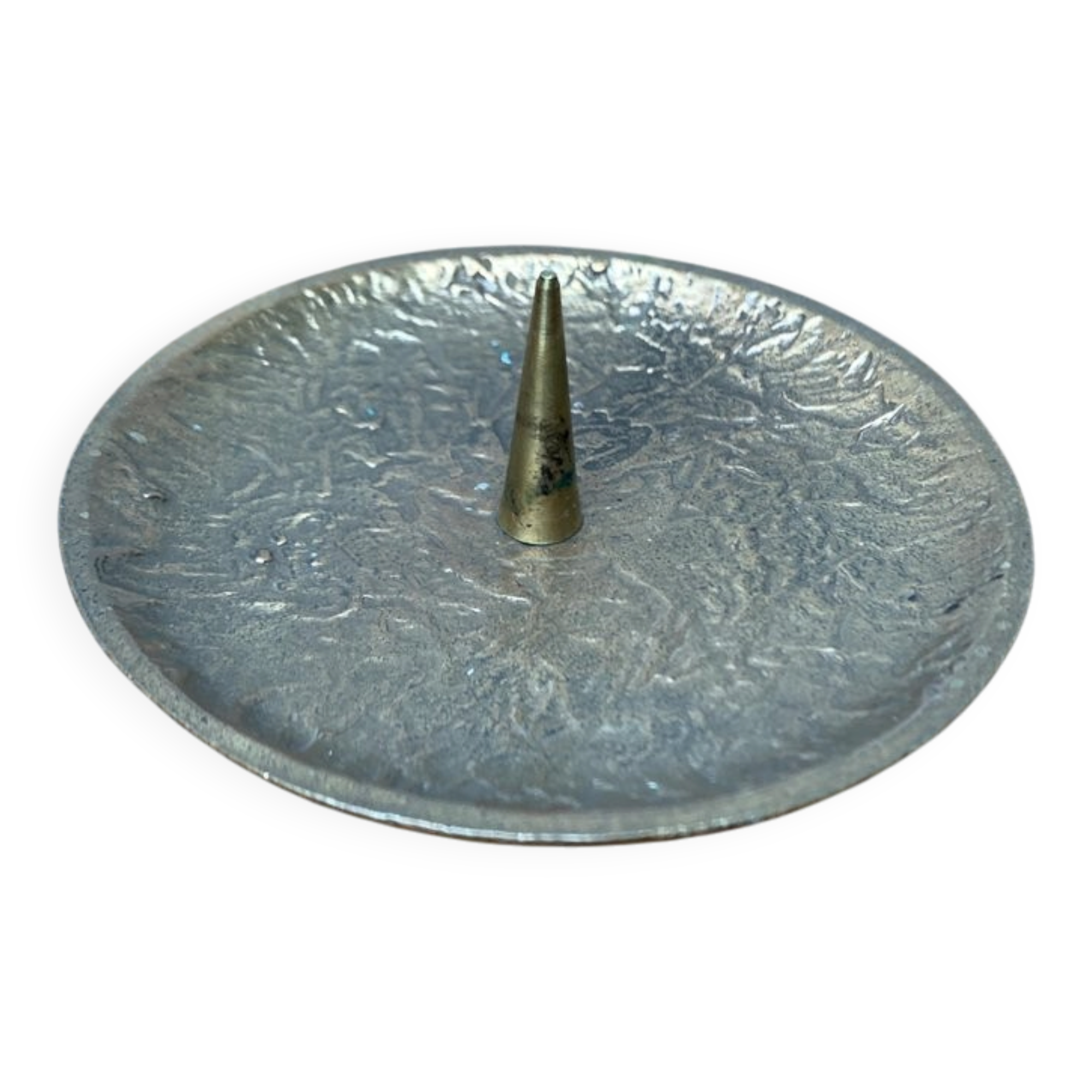 Mid-Century Brutalist Bronze Candleholder, 1960s