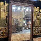 Renaissance style mirror - Haute époque in oak