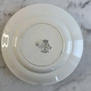 2 assiettes plates Longwy Fecamp en terre de fer