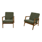 Fauteuils modèle 300-139 de l'usine Swarzędz, années 1960, lot de 2