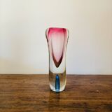 Vase en verre sommerso de Murano, années 1960, dans le style de Flavio Poli