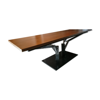 Table unique Invictus oak and steel