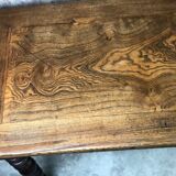 Draper's table / solid oak console 1900s