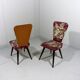 Set of 2 flower side chairs 1950’s