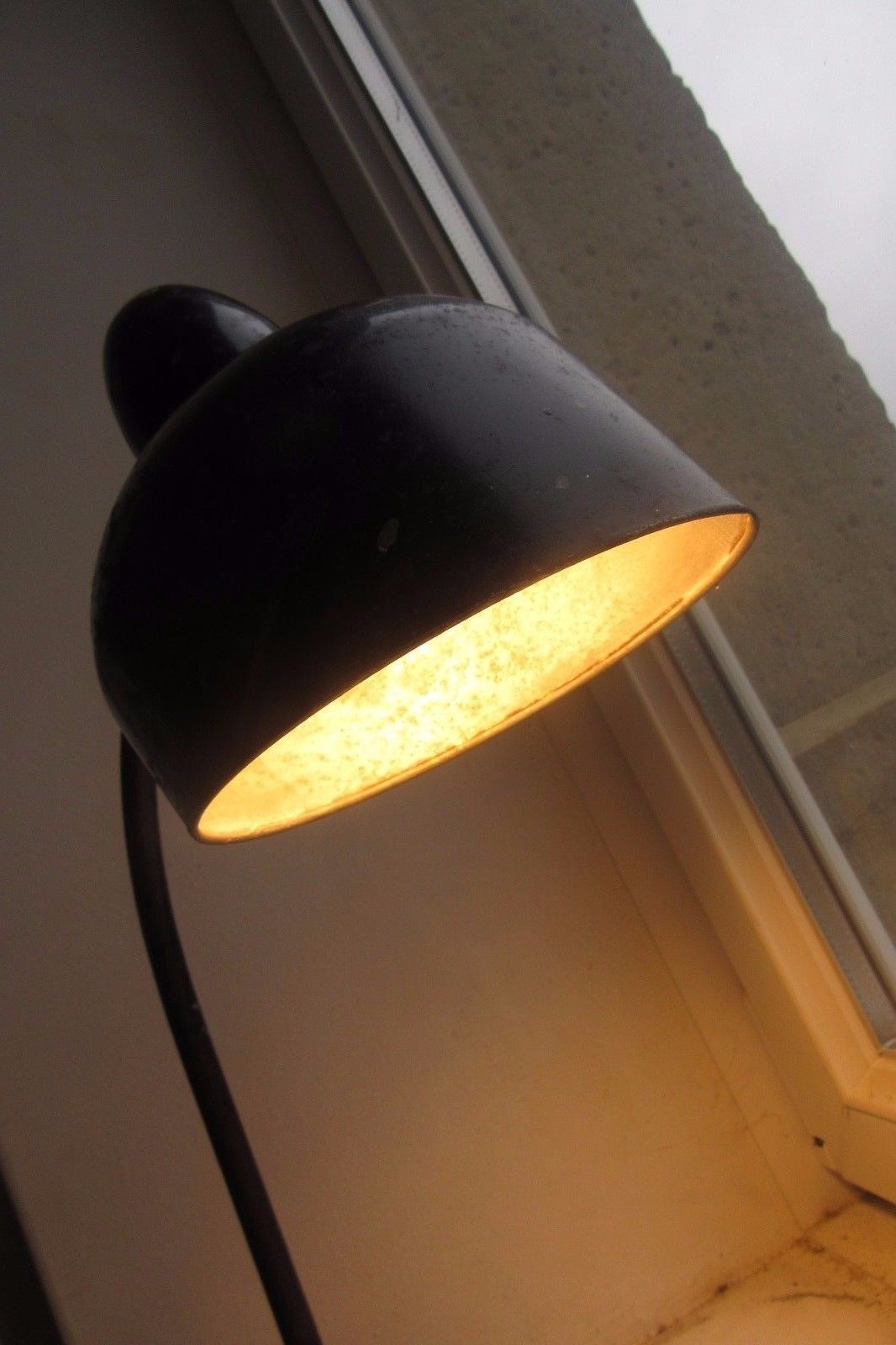 Rare lampe d'atelier Escolux vintage 1940 marque Kaiser Idell industriel
