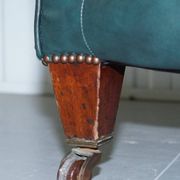 Victorian restored leather Chesterfield sofa 1890 Cornelius V Smith with springs