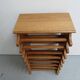 Brutalist oak stackable wine rack 1960's