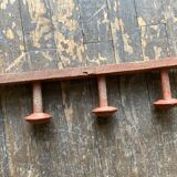 Original patina wooden farmhouse coat hook 86cm