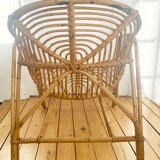 Rattan armchair