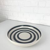 Large ceramic bowl or dish from Kähler, Denmark, striped pattern