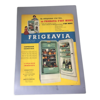 Vintage advertising to frame frigeavia fridge
