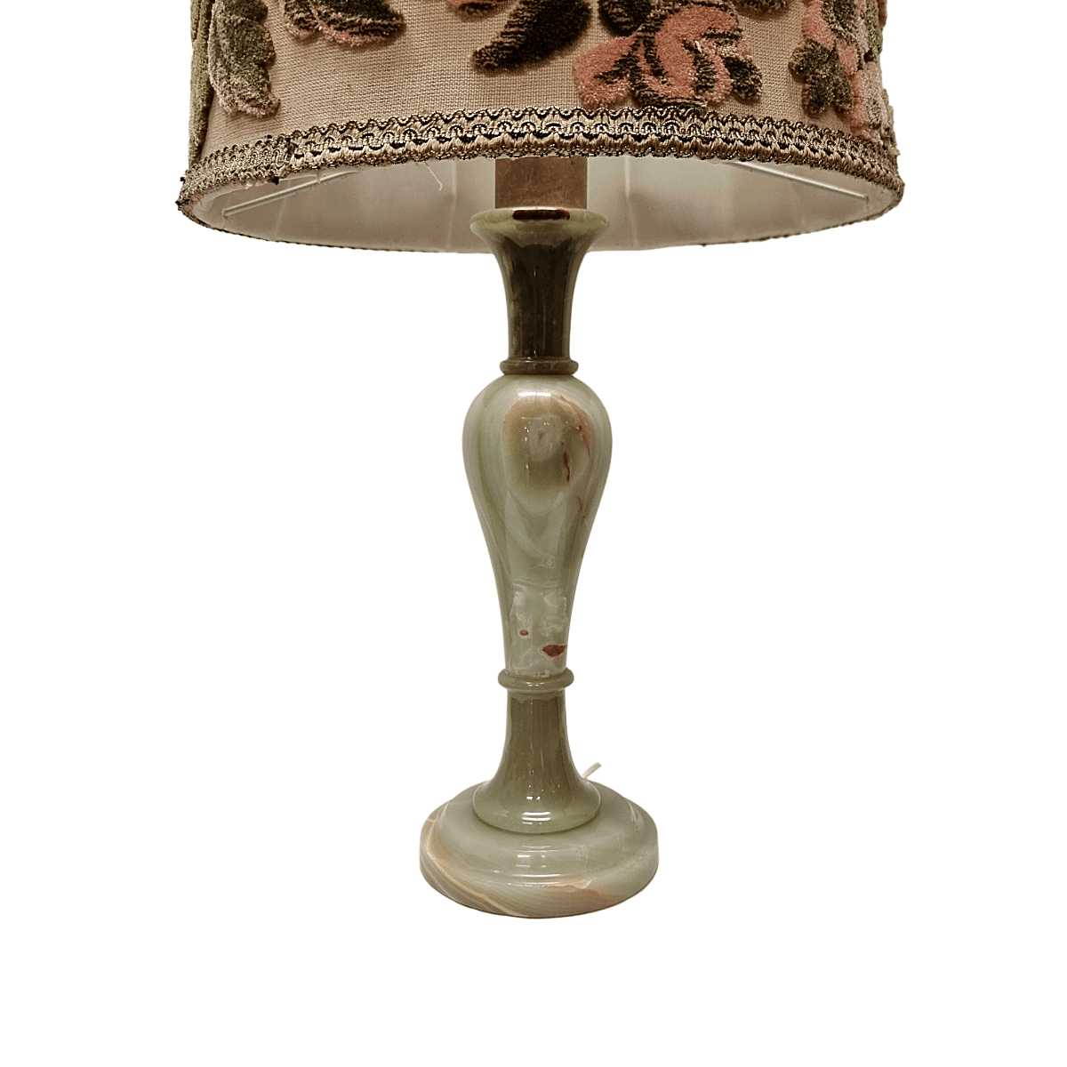 Vintage Table Lamp With Onyx Base, 1960s