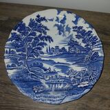 Lunéville porcelain - 28 cm serving plate, blue landscape