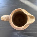 Raw stoneware pitcher