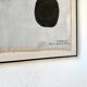 Tableau abstrait sur toile de lin dans le goût de Joan Miro