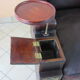 Fauteuil dandy ancien en cuir