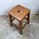 Wood milk chocolate workshop stool