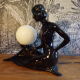Woman ceramic lamp
