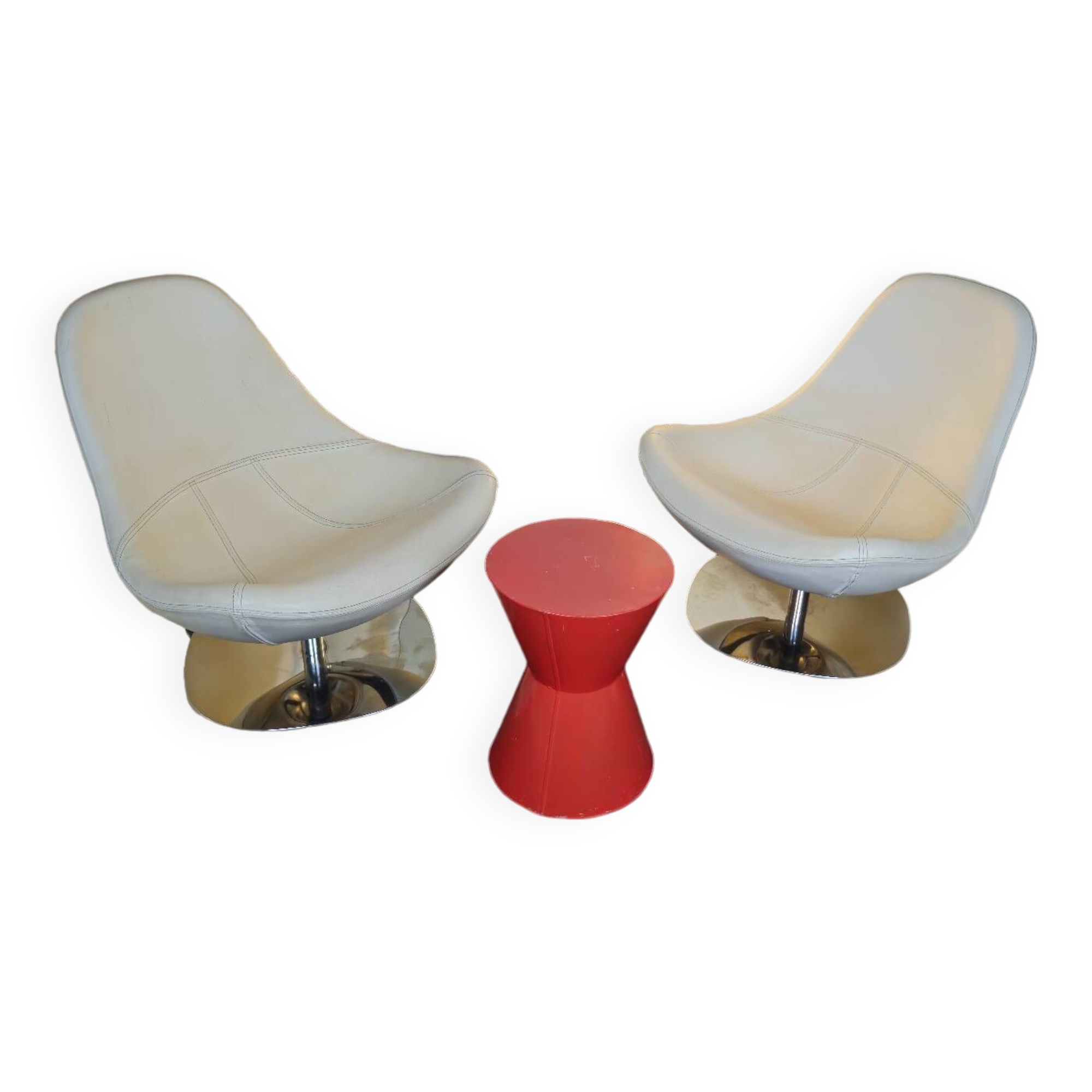 Ikea Tirup leather armchairs