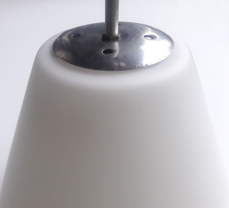 Lustre work Italian glass opalin white