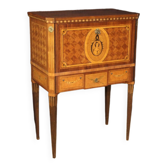 20th century Louis XVI style inlaid secretaire