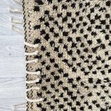 Handcrafted Moroccan Berber carpet 150 x 92 CM