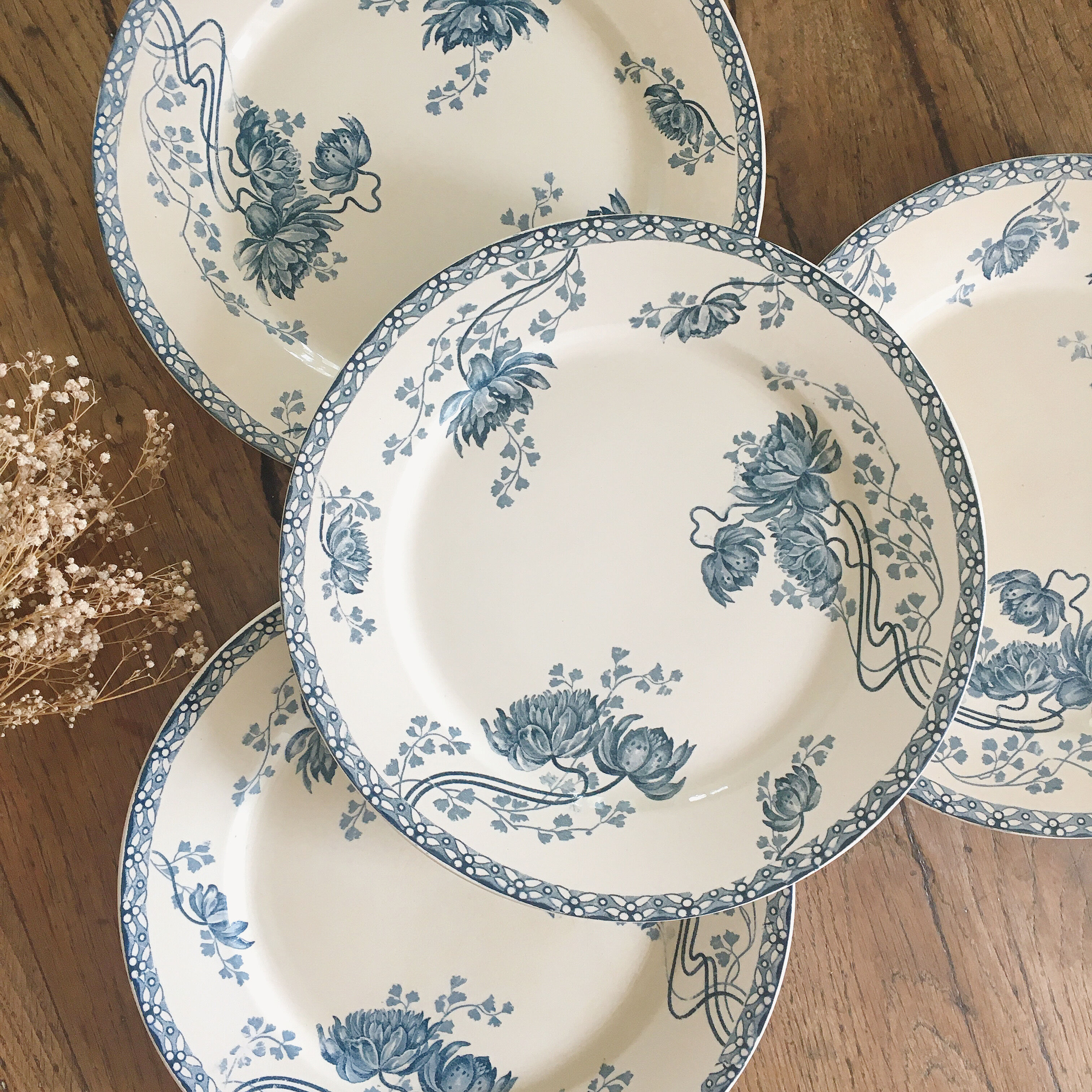 Terre de fer plates Manufacture Sarreguemines