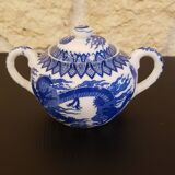 Japanese blue and white porcelain set