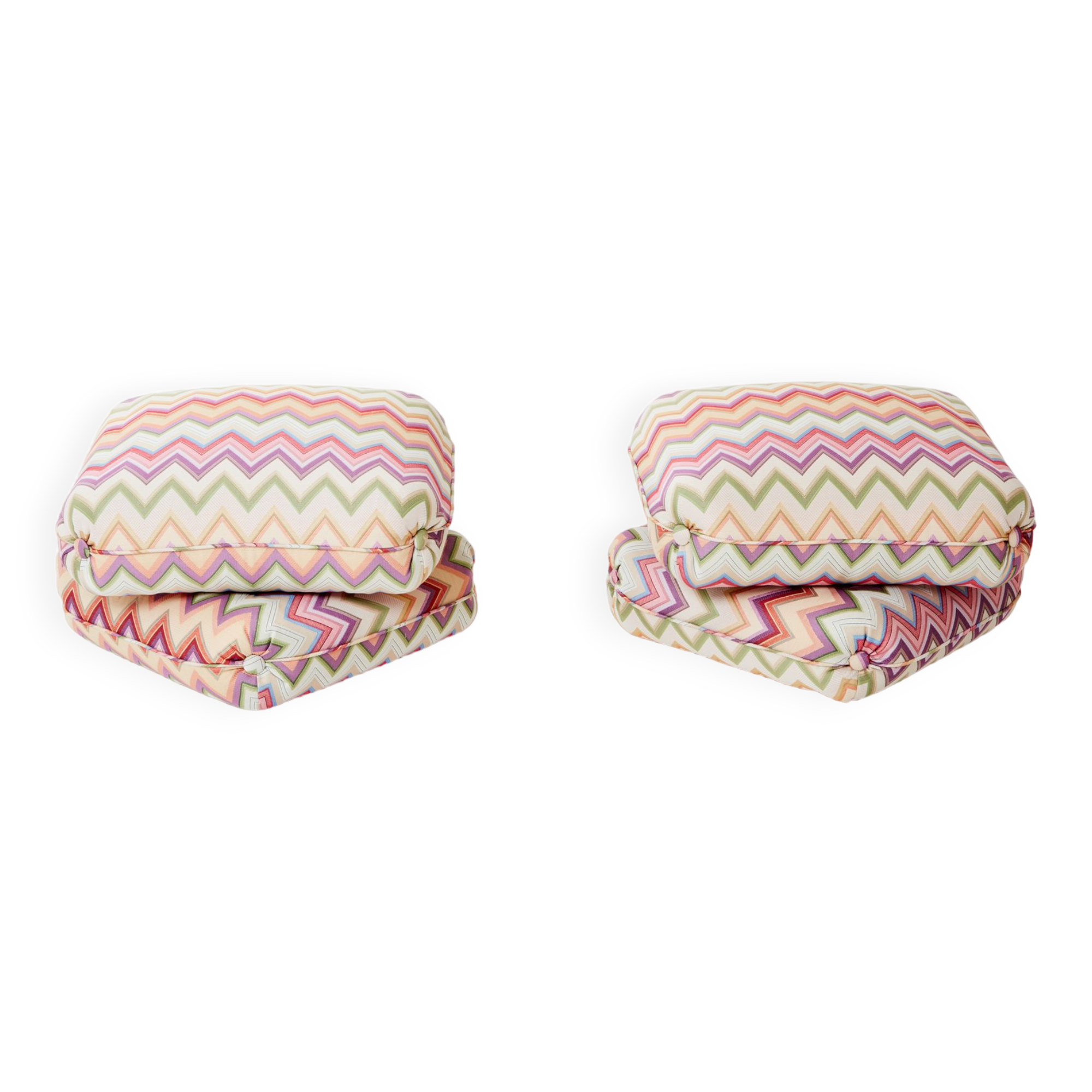 Paire de poufs 1970